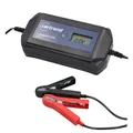 Produktbild: cartrend Mikroprozessor Batterieladegerät DP 10.1, 10A, automatische Diagnose- und Ladefunktion, Autostart nach Netzausfall, LCD-Anzeige, schutzisolierte Polklemmen, für Auto, Motorrad