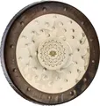 Produktbild: Sonic Energy 22 Zoll Soundscape Gong – Om Lotus – Für Meditation, Yoga, Klangheilung – Inkl. Tasche, Handle und Handschuhe (SGOML22)