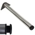 Produktbild: ID Dinkel Tischbeine höhenverstellbar Ø60mm Edelstahl Optik für Schreibtisch Esstisch Länge 1100mm