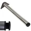 Produktbild: Stahlia 1x Edelstahl Optik Tischfuß Ø60 mm Tischbein Möbelfuß |Höhe : 1100 mm | höhenverstellbar + 30 mm|inkl. Befestigungsmaterial