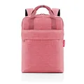 Produktbild: reisenthel allday backpack M - vielseitiger Rucksack für Alltag, Reisen, Einkaufen oder Arbeit - wasserabweisend, Handgepäck zugelassen, Couleur:twist berry