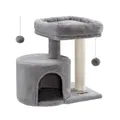 Produktbild: Kratzbaum klein, Katzenbaum mit Sisalstamm, Katzenkratzbaum mit gepolsterter ...