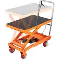 Produktbild: VEVOR Scherenhubtisch hydraulisch 500 kg Tragfähigkeit Hubtischwagen 285_900 mm Hubbereich Hubtisch Werkstatt 815 x 505 mm Plattform Scherenhubwagen