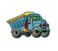 Produktbild: Mono-Quick Aufnäher Bügelbild, Aufbügler, Applikationen, Patches, Flicken, zum aufbügeln, Polyester, Truck LKW Kinder - Größe: 5,3 x 3,5 cm
