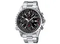 Produktbild: Chronograph CASIO EDIFICE, schwarz (schwarz, silberfarben), Armbanduhren, Damen, Chronograph, Quarzuhr,Armbanduhr,Herrenuhr,Edelstahlarmband, bis 10 bar wasserdicht