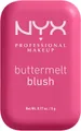 Produktbild: NYX Rouge Makeup Buttermelt Blush, Cremige, leichte Textur, variable Deckkraft, pflegende Formel.