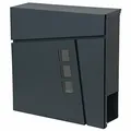 Produktbild: Briefkasten MCW-B29, Wandbriefkasten Zeitungsfach, pulverbeschichtet anthrazit