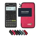 Produktbild: Casio fx-82ES Plus 2nd Edition inkl. WYNGS Schutztasche Pink - Wissenschaftlicher Taschenrechner - Basic Set