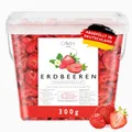 Produktbild: Erdbeeren gefriergetrocknet in Scheiben 300g gefriergetrocknete Früchte frei von Zuckerzusatz und Zusatzstoffen Deutschland