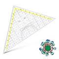 Produktbild: ARISTO TZ-Dreieck 32,5 cm mit Griff, Facette und Tuschenoppen