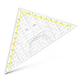Produktbild: Aristo 1648/2 TZ-Dreieck mit Griff (Hypotenuse 32,5 cm, Tuschenoppen) transparen