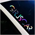 Produktbild: Finest Folia Frontscheibenaufkleber Schriftzug Girlscar Aufkleber für Windschutzscheibe Heckscheibe Frontscheibe Auto Fahrzeug Dekor Sticker FS128 (Hologramm, Außenklebend)