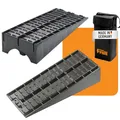 Produktbild: Froli Maxi-Keil 2er Set – Auffahrkeile für Wohnmobil, Wohnwagen & PKW inkl. Tasche – 5 t pro Keil (20 t ges.), rutschfeste Profiloberfläche – Made in Germany