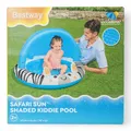 Produktbild: Kinder Planschbecken mit Sonnenschutzdach Ø97 cm – Aufblasbarer Babypool Zebra