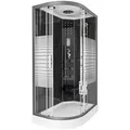 Produktbild: Home Deluxe Duschkabine, Schwarz, Glas, 80 cm, Badezimmer, Baden & Duschen, Duschkabinen