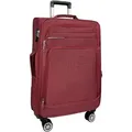 Produktbild: My Travel Bag 3090 Stoffkoffer 4-Rollen Trolley Koffer Reisekoffer Tasche Reisetasche Leicht Rot L