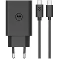 Produktbild: Motorola USB-Ladegerät 68 W 1x USB-C, USB PD 3.0, USB PD Schwarz GaN, Schnellladegerät