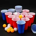 Produktbild: Beer Pong Becher, Bierpong Becher Set (50 Becher +5 Bälle) 473ml/16oz