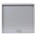 Produktbild: SIMMOB Küchenschrank Oberschrank Hängeschrank mit Rolladentür, Jalousienschrank, Farbe Aluminium, 60x25x53,6 cm BTH