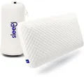 Produktbild: SLEEPI Nackenstützkissen Comfort, Füllung: Visco-Memory Foam, Rückenschläfer, Seitenschläfer, Bauchschläfer, Set, Innenbezug (100% Baumwolle) / Außenbezug (70% Microfaser / 30% Tencel), Optimale Druckentlastung & Nackenunterstützung - Orthopädisches Kissen