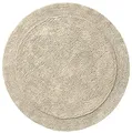Produktbild: Erwin Müller Badematte, Badteppich Uni Serie Stuttgart beige Größe rund: 90 cm Ø - extra dick, hohe Saugfähigkeit, 100% Baumwolle