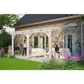 Produktbild: Skan Holz Terrassenüberdachung Venezia 541 x 239 cm Leimholz Weiß