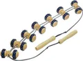 Produktbild: Massage-Rückenrollband mit Kunststoffnoppen ca.115x8cm, Holz>>>>
