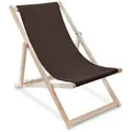 Produktbild: Dreamroots Holzliegestuhl, Braun, Dunkelbraun, Textil, 54x85x92 cm, Oeko-Tex® Standard 100, CE, Gartenmöbel, Gartenliegen