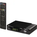 Produktbild: EMOS DVB-T2 HD Receiver H.265 HEVC mit USB, HDMI, SCART und Koaxial-Anschluss, Fernbedienung und Infrarot-Sensor, J6014