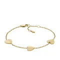 Produktbild: Fossil JF04653710 Armband Damen Harlow Herz Edelstahl Gold-Ton 16,5 cm