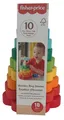 Produktbild: Fisher-Price Stapelringe aus Holz, 10 Ringe Kleinkinder Lernspielzeug 21 cm hoch