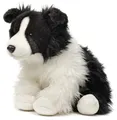 Produktbild: Uni-Toys - Border Collie schwarz-weiß, sitzend (ohne Leine) - 26 cm (Höhe) - Plüsch-Hund - Plüschtier, Kuscheltier