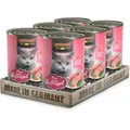 Produktbild: LEONARDO Nassfutter für Katzen, Geflügel pur, 6X 400g Dose, Katzenfutter getreidefrei, Alleinfutter, Made in Germany
