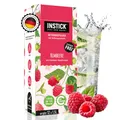 Produktbild: INSTICK Zuckerfreies Instant-Getränk (Himbeere) - 1 Packung für 12 x 1,5-2,5 L - Veganes Getränkepulver Kalorienarm & Vitamin C - Instant-Pulver