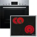 Produktbild: Bosch Einbau-Herd-Set HND211RS63, HEF113BS1+ NKN645GA2E + HEZ438201 Einbau-Herd, Elektro-Kochfeld, Teleskopauszug, 2-fach
