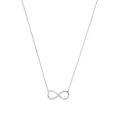 Produktbild: Amor Kette mit Anhänger Weißgold 375/9ct Damen Halsschmuck, mit Zirkonia synth., 42+3 cm, Silber, Infinity, Kommt in Schmuck Geschenk Box, 2014440