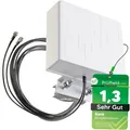 Produktbild: 5G LTE Antenne Außenantenne Multiband Duo Antenne 5G / 4G / 3G MiMo 2X 9 dBi ...