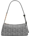 Produktbild: DKNY Women's Avril TOP Zip Shoulder Bag, Black and Black Logo