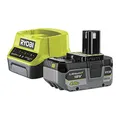 Produktbild: RYOBI 18 V ONE+ Akku-Starter-Set RC18120-140XG (1x 4,0 Ah Lithium+ Akku, Schnellladegerät mit 2,0A Ladestrom, Lithium+Akkutechnologie setzt Maßstäbe für Laufzeit, Leistung und Lebensdauer