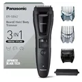 Produktbild: Panasonic ER-GB62-H503 Bart-, Haar- & Körperschneider für Männer, tragbarer, kabelloser, wasserdichter Trimmer, 39 Längeneinstellungen, 3 Aufsätze, kabelloser & kabelgebundener Betrieb, Mattgrau