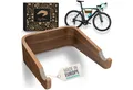 Produktbild: madeco Fahrradwandhalterung FlyBike Fahrrad Wandhalterung Holz - Design Fahrradhalter für Wohnung (mit Fischer Dübeln und Wollfilz Rahmenschutz), für Rennrad, Gravel Bike, Mountainbike, Fixie