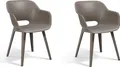 Produktbild: Keter Gartensessel Akola, cappuccino, 2er Set, Kunststoff, wetterfest
