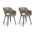 Produktbild: Keter Gartenstuhl Gartenstühle Akola 2 Stk. Cappuccino-Braun (2 St)
