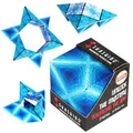 Produktbild: Shashibo Formwechsel-Box – Preisgekrönter, patentierter Zappelwürfel mit 36 Seltenerdmagneten – lässt Sich in über 70 Formen verwandeln (Blue Planet)