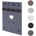 Produktbild: Wandgarderobe HWC-C89 Home, Garderobenpaneel Garderobe, Shabby-Look Vintage, 8 Haken 91x60cm ~ grau-blau