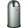 Produktbild: Wesco Mülleimer Pushboy, silber, aus Metall, 50 Liter