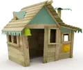 Produktbild: WICKEY Kinder Spielhaus Casita mit Holzdach und Fenster - pastellblau