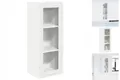 Produktbild: Hängeschrank Riga Weiß 40x31x100 Cm Moderner Küchenschrank Mit Regal