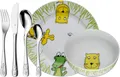 Produktbild: WMF Kindergeschirr-Set Safari (6-tlg), 1 Personen, Cromargan® Edelstahl Rostfrei 18/10, ab 3 Jahren, spülmaschinengeeignet, farb- und lebensmittelecht