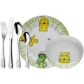 Produktbild: WMF Kindergeschirrset Safari, Mehrfarbig, Metall, Keramik, 6-teilig, Tier, 25x10x40 cm, Füttern, Kindergeschirr
